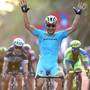 Il vincitore della prima tappa Andrea Guardini (foto cyclingnews)
