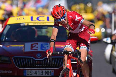 Ilnur Zakarin vince la 17a tappa del Tour de France (foto cyclingnews)