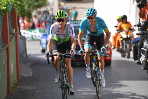 King e Stalnov preparano la volata (foto cyclingnews)