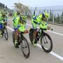 La Saxo Tinkoff in allenamento sulla pista ciclabile della Riviera dei Fiori (foto FB Contador)