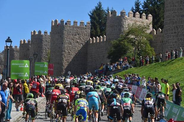 Le Mura di Avila tappa della Vuelta (foto cyclingnews)