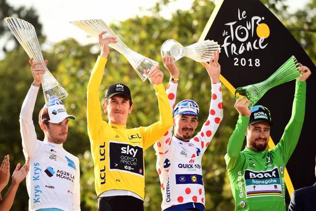 Le maglie del Tour de France (foto federciclismo)