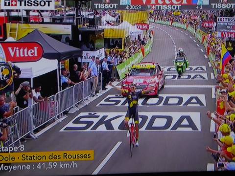 Lilian Calmejane vincitore tappa 8 Tour de France