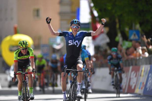 L'inglese Hart vincitore prima tappa del Tour of the Alps (foto cyclingnews)