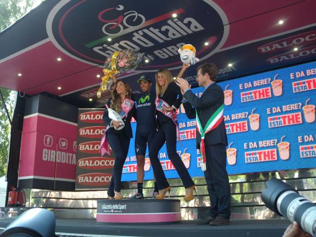 Lo spagnolo Benat Intxausti vincitore della tappa Valloire Ivrea del Giro d'Italia 2013