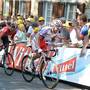 Lo scatto con cui Purito Rodriguez ha vinto la tappa del Muro di Huy (foto sirotti cyclingnews)