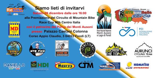 Locandina Race Cup MTB Centro Italia