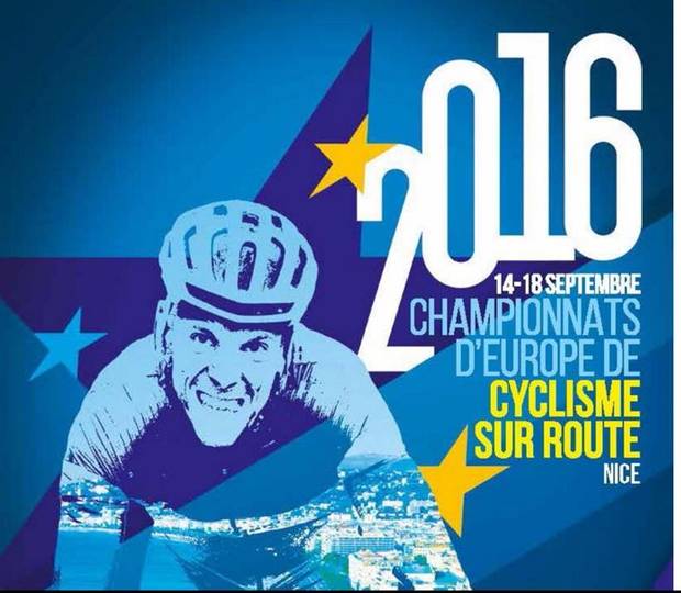 Logo Campionati Europei ciclismo su strada di Nizza