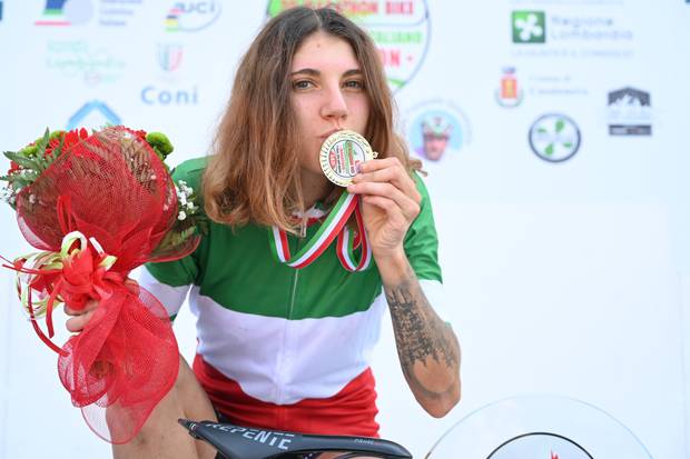 Marika Tovo vincitrice Marathon Bike (foto Airoldi Marathon Bike)