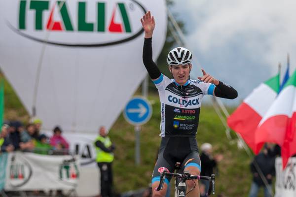 Mark Padun vincitore a Saint Gervais nel Giro Valle d'Aosta (foto organizzazione)
