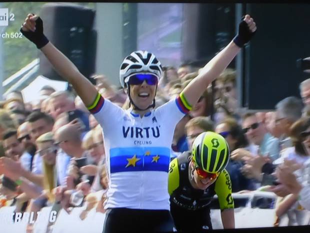 Marta Bastianelli  vincitrice del Giro delle Fiandre