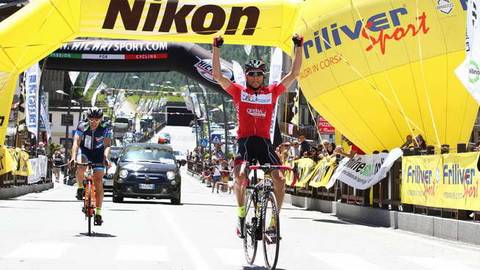 Matteo Bordignon vincitore della granfondo Cervino Cycling Marathon (foto acmediapress)