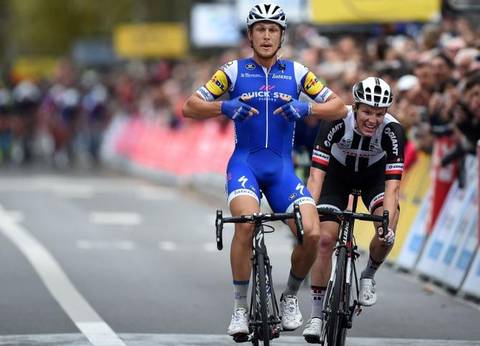 Matteo Trentin vince la Parigi Tours (foto cyclingnews)