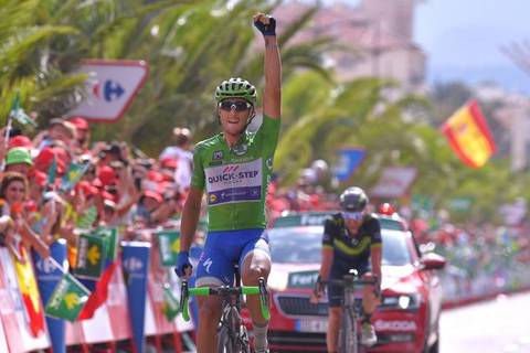 Matteo Trentin vince la decima tappa della Vuelta (foto cyclingnews)