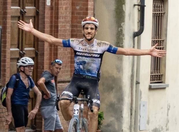 Matteo Zurlo campione italiano Gravel (foto Federciclismo)