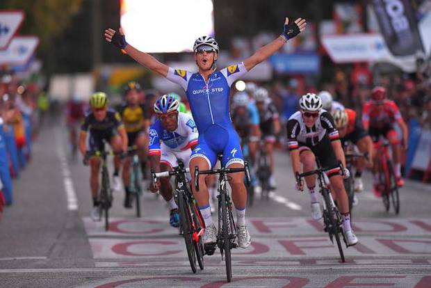 Matteo trentin vince la quarta tappa alla Vuelta (foto cyclingnews)