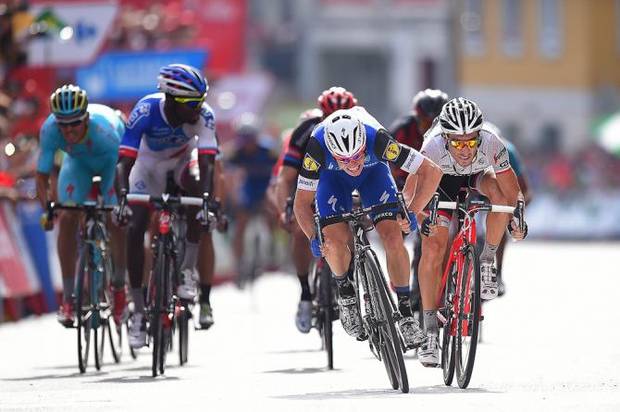 Meersman vince su Fabio Felline la quinta tappa dell Vuelta Spagna (foto cyclingnews)