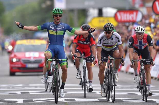 Michael Matthews vincitore della 10a tappa al Tour de France (foto cyclingnews)
