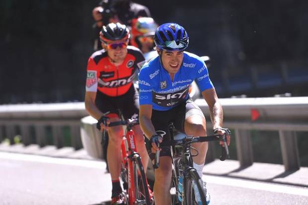 Mikel Landa e Tejay Van Garderen protagonisti della tappa di Ortisei (foto cyclingnews)