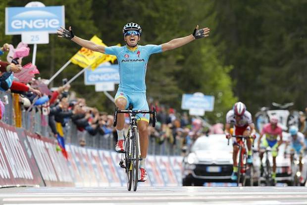 Mikel Landa vince a Madonna di Campiglio (foto cyclingnews)