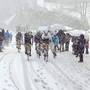 Neve sulla tappa del Terminillo della Tirreno Adriatico 2015