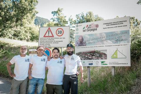 Organizzatori Giroditalianostop (foto Eloise Nania)