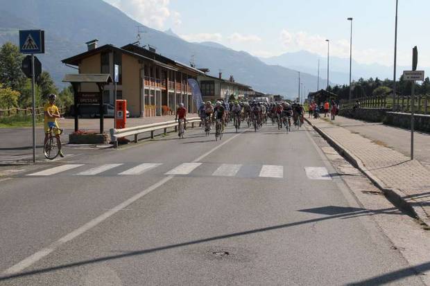 Partenza Aosta Pila (foto fci valle d'aosta)