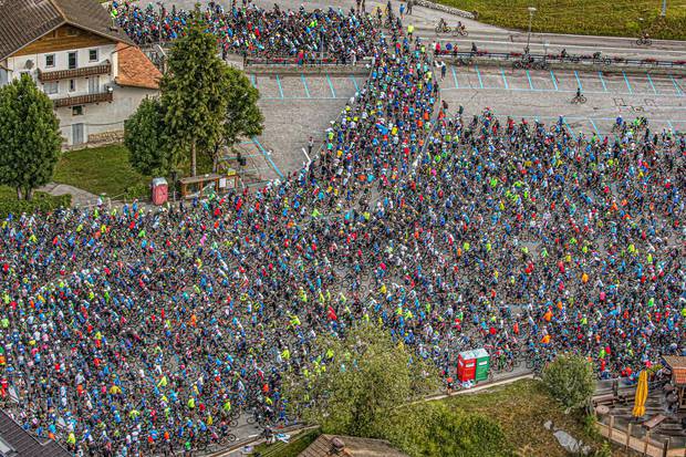 Partenza Maratona dles Dolomites (foto organizzazione)