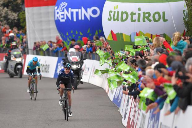 Pavel Sivakov vincitore tappa 2 del Tour of the Alps (foto cyclingnews)