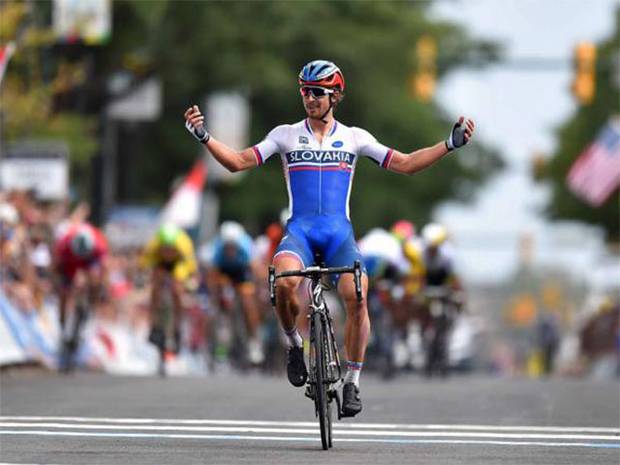 Peter Sagan Campione del Mondo a Richmond (foto cyclingnews)