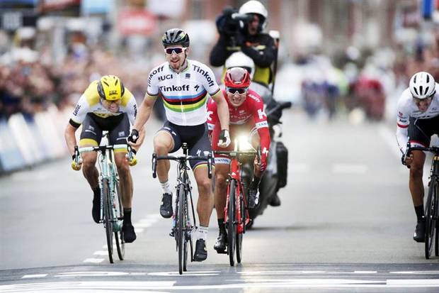 Peter Sagan vince la Gent Wevelgem (foto Bettini federciclismo)