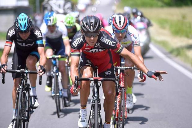 Philippe Gilbert vince da fuoriclasse la tappa di Verbania (foto cyclingnews)