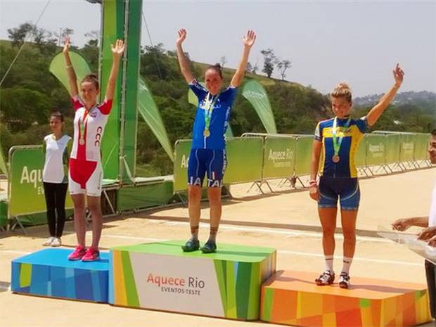 Podio femminile preolimpica di Rio  (foto federciclismo)