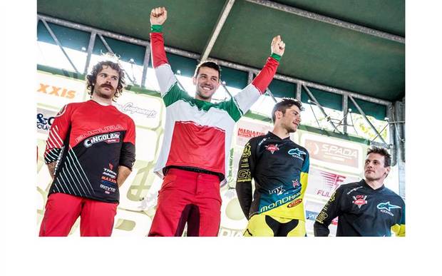 Podio Campionati Italiani Enduro 2017 (foto federciclismo)