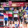 Podio Coppa del Mondo La Bresse (foto cyclingnews)