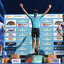 Podio Giro dell'Emilia (foto cyclingnews)