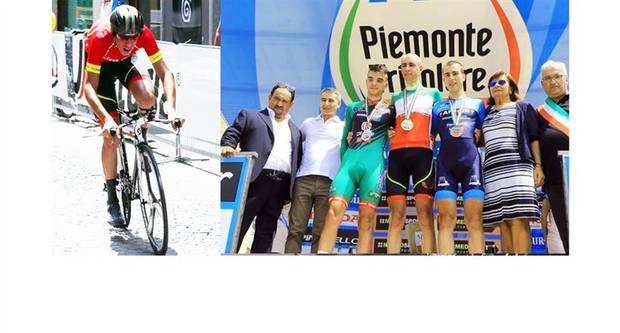 Podio campionati italiani a cronometro Juniores (foto federciclismo)