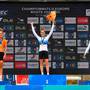 Podio femminile Campionato Europeo a Cronometro (foto federciclismo)