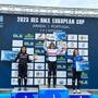 Podio femminile Coppa Europa BMX Race (foto Federciclismo)