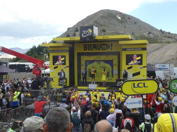 Premiazione Tour de France Col du Granon