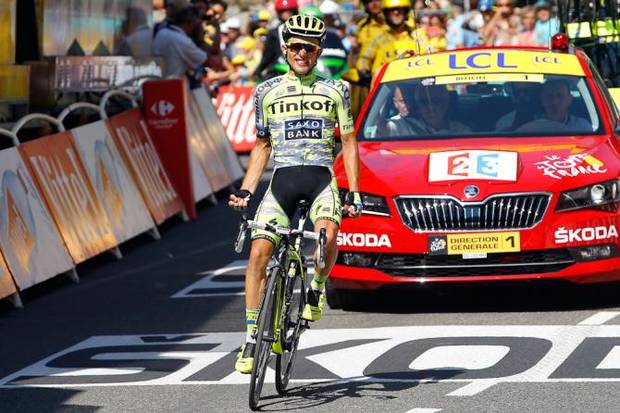 Rafal Majka vincitore 11a tappa Tour de France (foto bettini cyclingnews)