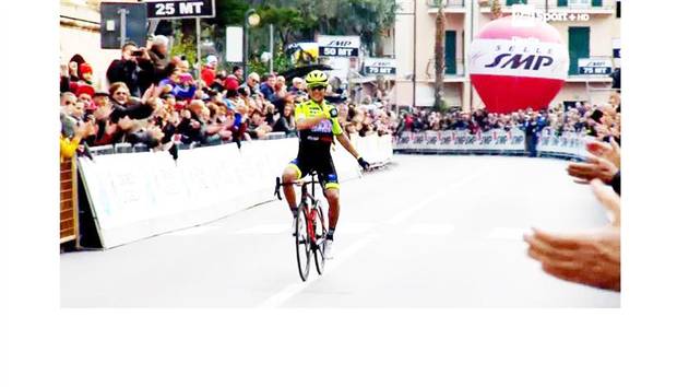 Simone Velasco vincitore Trofeo Laigueglia 2019 (foto federciclismo)