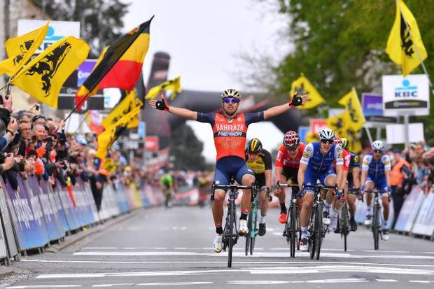 Sonny Colbrelli vincitore della Freccia del Brabante (foto cyclingnews)