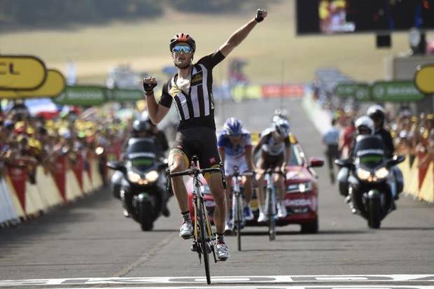 Steven Cummings vince la tappa di Mende al Tour de France (foto cyclingnews)