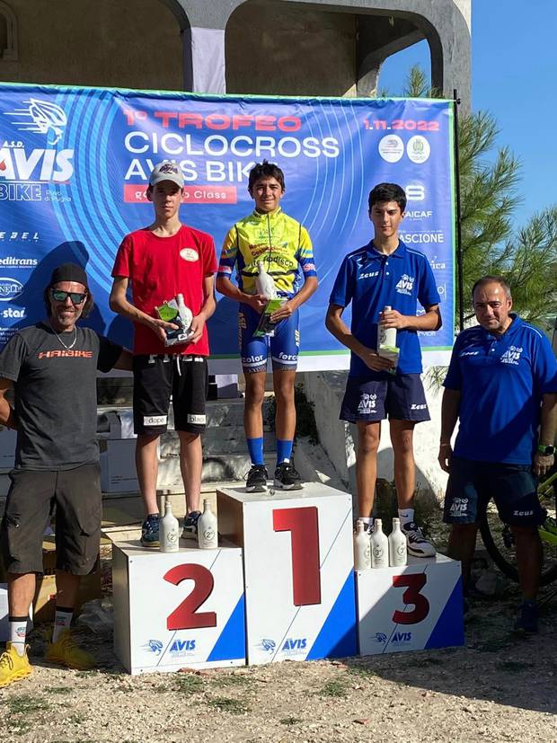 Trofeo Ciclocross Avis Bike  premiazione G6 maschile (foto organizzazione)