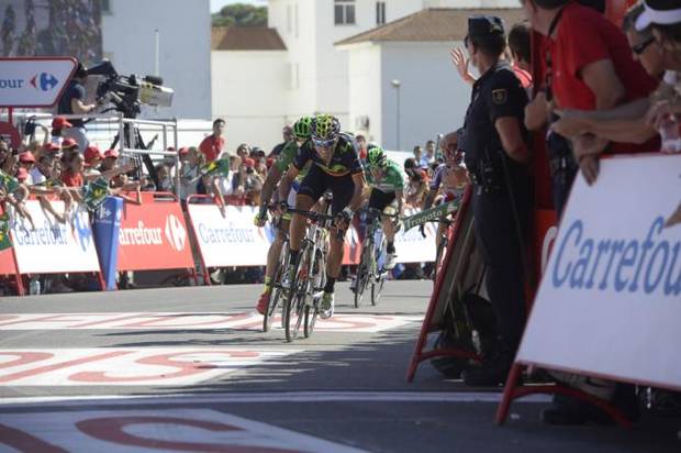 Valverde vince su Sagan la qurta tappa della Vuelta (foto sirotti/cyclingnews)