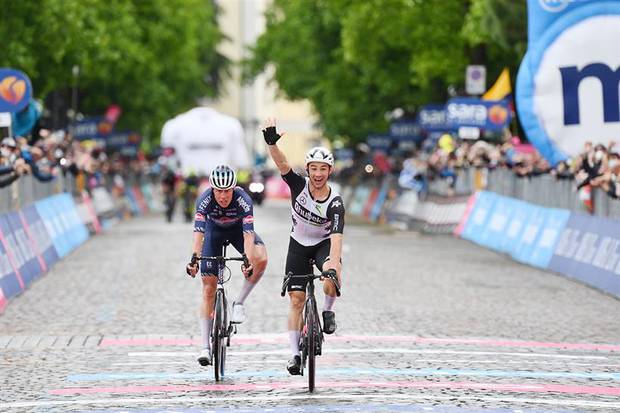 Victor Campenaerts vincitore tappa Gorizia Giro d'Italia (foto Federciclismo)