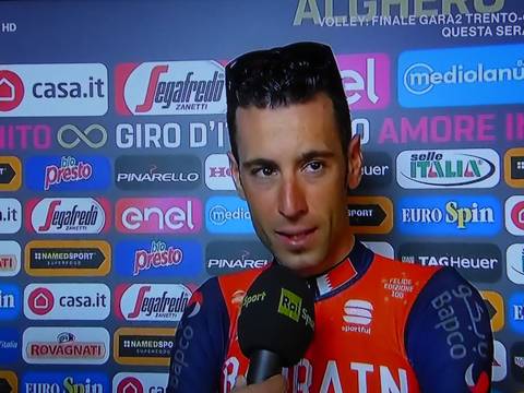 Vincenzo Nibali alla presentazione del Giro d'Italia ad Alghero