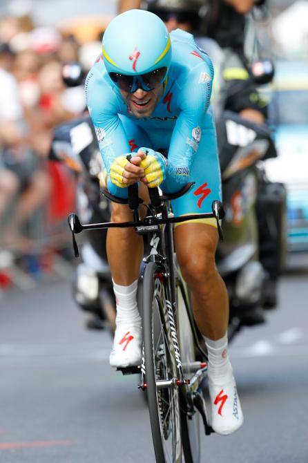 Vincenzo Nibali in azione a Utrecht (foto bettini/cyclingnews)