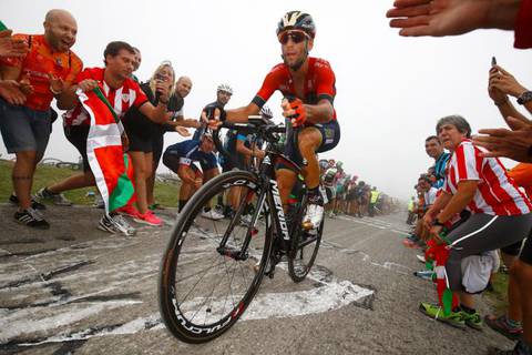 Vincenzo Nibali protagonista nella tappa 17 della Vuelta (foto bettini cyclingnews)